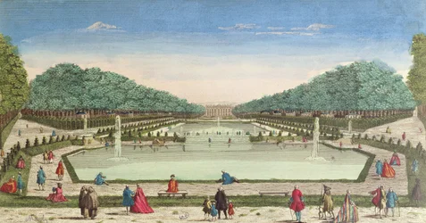 View of the Gardens and the Chateau of Marly
